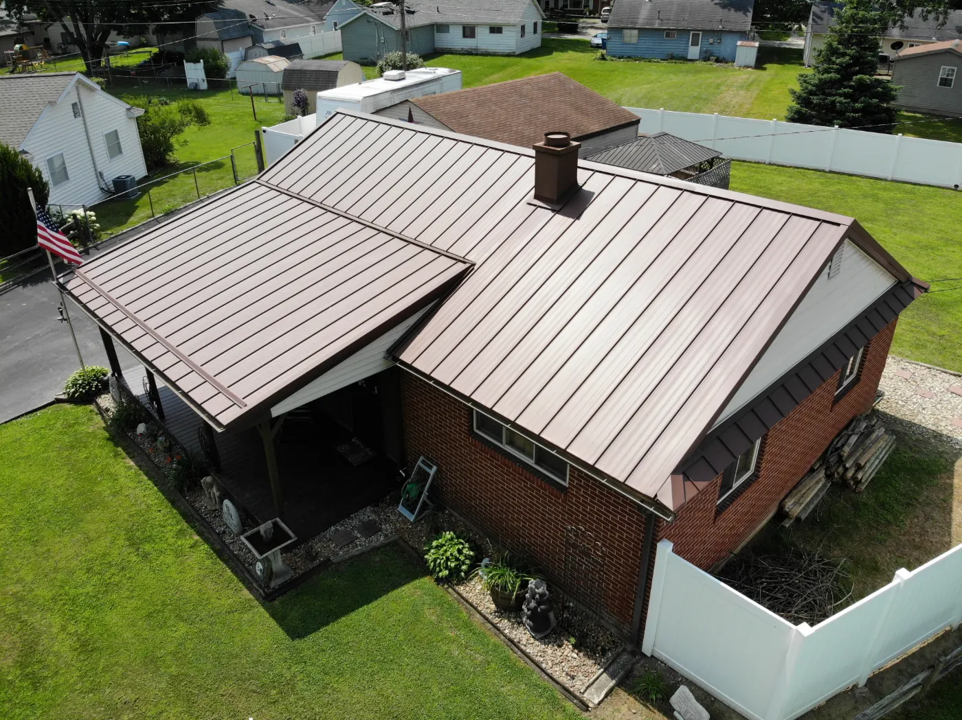 Commercial roof inspection documented in West Terre Haute